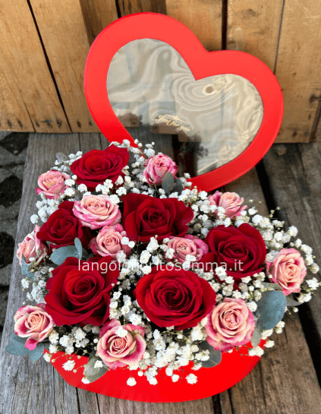 Flowerbox Cuore I LOVE YOU